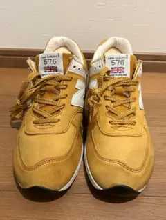 ニューバランス M576YY 28cm made in U.K スエード レザー NEW BALANCE M576YY MUSTARD YELLOW SUEDE MADE IN ENGLAND US7