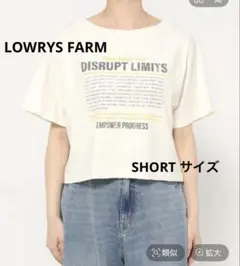 【定価半額以下】LOWRYS FARM 2WAYロゴTEE