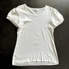 オールド イングランド　半袖カットソー　Tシャツ　パフスリーブ　白　日本製のサムネイル