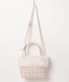 apres jour×ARIAZ キルティングビジューファーバッグのサムネイル