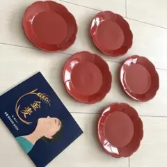 金麦 花やか皿 12月 椿 ビール 発泡酒 小皿 5枚 新品