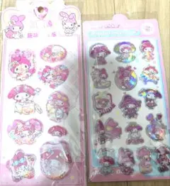 マイメロ　マイメロディ　ウォーターシール　立体シール　3Dシール