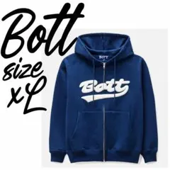 BoTT SCRIPT LOGO ZIP HOODIE パーカー ネイビーXXL - メルカリ