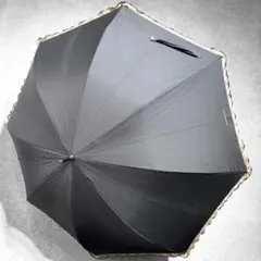 美品 BURBERRY 晴雨兼用 ホース刺繍 ドット ノバチェック フリル 傘