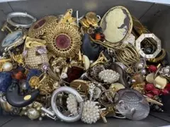 アクセサリー　ゴールド　シルバー　石　パール　リング　ネックレス　まとめ売り