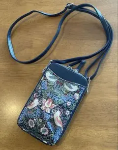 【美品】ウィリアムモリス⭐︎いちご泥棒 スマホポシェット