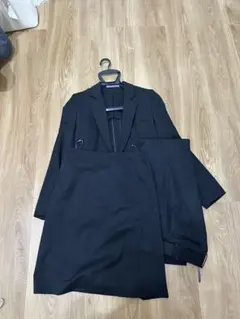 リクルートスーツ　3点セット　ブラック