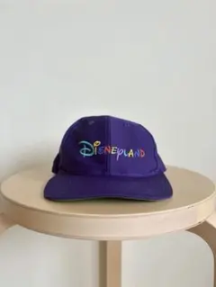 90s Disneyland 6パネルキャップ 紫×緑ツバ (デッドストック)のサムネイル