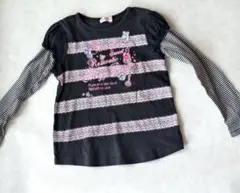 mezzo piano メゾピアノ 長袖Tシャツ 130 ベリエちゃん　レトロ