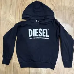 DIESEL ブラック フード付きパーカー