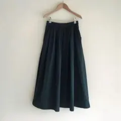 SLOBE IENA スローブイエナ　ランダムタックスカート　グリーン　36