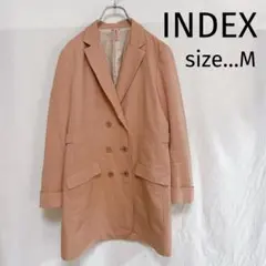 美品　INDEX インデックス　テーラードジャケット　ジャケット　ダブル　丈長め