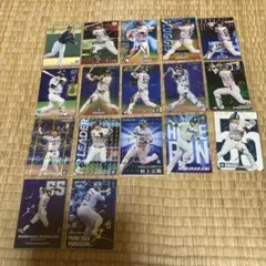 カルビー プロ野球 チップス 村上宗隆 17枚セット ルーキー 金箔 サイン