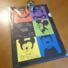 嵐を旅する展示会　ミッキーマウスクリアファイルとマスキングテープ