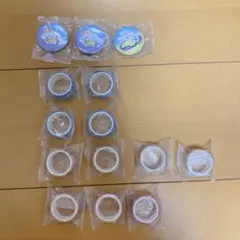 未開封くら寿司シナモロールコラボマスキングテープと缶バッジまとめ売りバラ売り不可