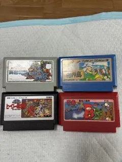 ファミコンソフト 4本セット 忍者くん ヒーロー戦記他