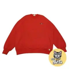 80s~90s ラッセルアスレティック 古着 スウェット レッド 無地 XL