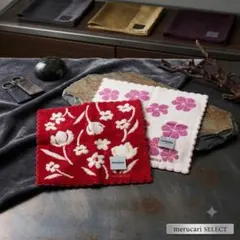 【新品未使用】renoma PARIS レノマ タオルハンカチ 2枚セット 花柄のサムネイル