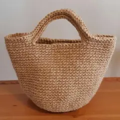 麻ひもバッグ①　ハンドメイドのサムネイル