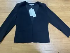 NATURAL BEAUTY BASIC ノーカラージャケット M ブラック