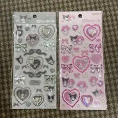 【正規品】サンリオ クロミ マイメロ　ビジューシール マイメロクロミ 2枚セット
