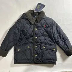 3T　100CM　Polo 黒　キルティングジャケット