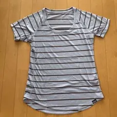 Patagonia Capilene Cool ストライプ Tシャツ XS