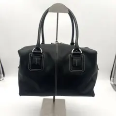 美品♡TOD'S トッズ ロゴ ボックス レザー ミニボストン バッグ