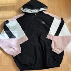 カラーブロックフード　ナイロン　ジャケット　　150