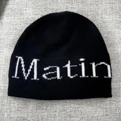 黒のニット帽 Matin Kim rs