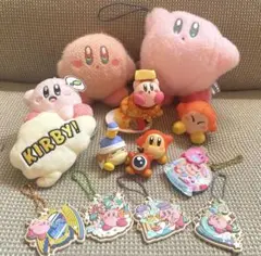 カービィ　グッズセット　ぬいぐるみマスコット　ラバーキーホルダー　ミニフィギュア