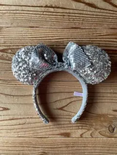 スパンコール シルバー カチューシャ ミニー