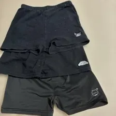 キッズ パンツ　スパッツ　3枚セット ブラック サンリオ