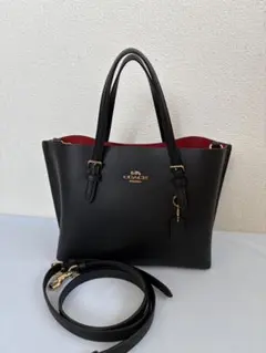 COACH ショルダーバッグ ブラック レッド2wey