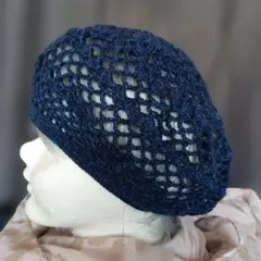 手編みベレー帽子　S