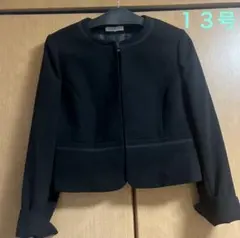 ELSALITA ブラックジャケット クルーネック　フォーマルジャケット　礼服