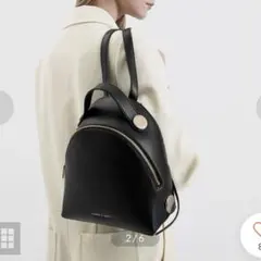 ❁⃘即購入⭕️ チャールズアンドキース リュック バックパック 黒のサムネイル