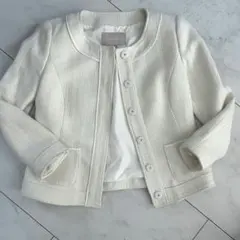 バナナリパブリック ノーカラー ツイードジャケット サイズ2