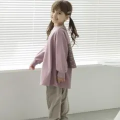 ペアマノン　フリル長袖ワンピース　サイズ130センチ　春