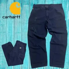 ボロ雰囲気◎ Carhartt FR ワークパンツ W40 L32 ネイビー