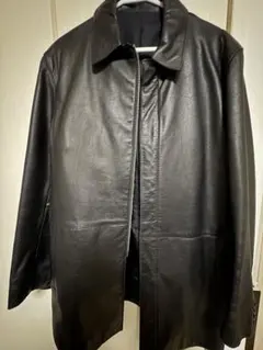 COMME CA DU MODE ブラックレザーコート