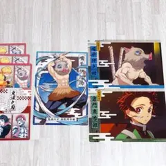 鬼滅の刃 クリアビジュアルポスター 3枚セット ガチャガチャ