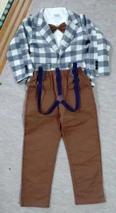 ponkids フォーマルスーツ3点セット 130サイズ 入学式/卒園式