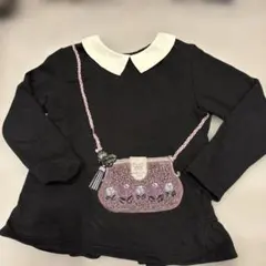 ANNA SUI 襟付き黒トレーナー