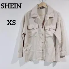 SHEIN コーデュロイジャケット XSサイズ ベージュ 海外古着 シンプル