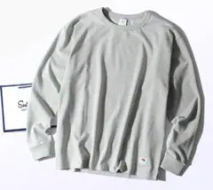 Fruit Of The Loom 8.5oz厚手 ロンTシャツ グレーM