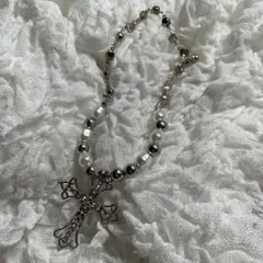 十字架 パール ネックレス