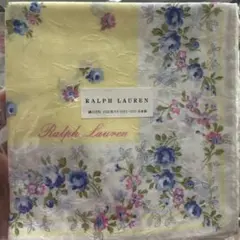 RALPH LAUREN ハンカチ 花柄 イエロー ホワイト