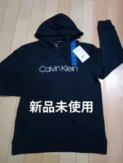 2【大人気】新品Calvin klein (カルバンクラインパーカーネイビー系Lのサムネイル