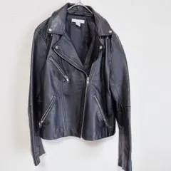 H&M エイチアンドエム ライダースジャケット ブラック　レディース